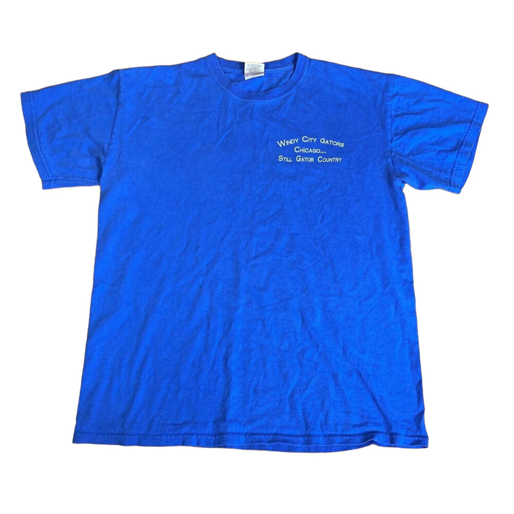 University of Florida Chicago Windy City Gators Club Blue NCAA Football Shirt M